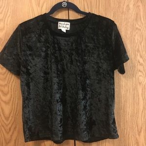 black velvet t-shirt